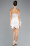 Robe de Fiançaille Courte Blanc ABK2165