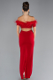 Robe de Soirée Longue Rouge ABU3602