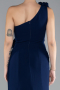 Robe Queue de Poisson Longue Bleu Marine ABU4381
