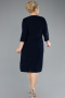 Robe De Soirée Grande Taille Midi Bleu Marine ABK1621