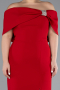 Robe De Soirée Grande Taille Longue Rouge ABU3945
