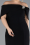 Robe De Soirée Grande Taille Longue Noir ABU3945