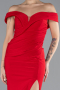 Robe de Soirée Longue Rouge ABU4400
