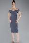 Robe De Cérémonie Midi Anthracite ABK1902