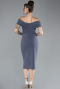 Robe De Cérémonie Midi Anthracite ABK1902