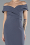 Robe De Cérémonie Midi Anthracite ABK1902