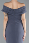 Robe De Cérémonie Midi Anthracite ABK1902