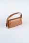 Sac De Soirée Luxe Cuir Tabac KC409