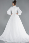 Robe de Mariée Grande Taillev Longue Mousseline Blanc ABG050