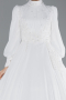 Robe de Mariée Grande Taillev Longue Mousseline Blanc ABG050
