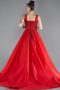 Robes De Soirée Grande Taille Longue Rouge ABU3747