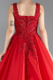 Robes De Soirée Grande Taille Longue Rouge ABU3747