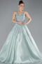 Robe De Fiançailles Grande Taille Longue Menthe ABU3618
