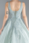 Robe De Fiançailles Grande Taille Longue Menthe ABU3618
