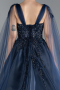 Robes De Soirée Grande Taille Longue Bleu Marine ABU4454
