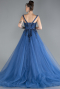 Robes De Soirée Grande Taille Longue Indigo ABU4457