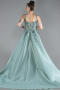 Robes De Soirée Grande Taille Longue Menthe ABU4468