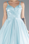 Robes De Soirée Grande Taille Longue Satin Menthe ABU4469