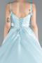 Robes De Soirée Grande Taille Longue Satin Menthe ABU4469