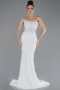 Robes de Mariage Longue Dantelle Blanc ABG042