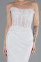 Robes de Mariage Longue Dantelle Blanc ABG042
