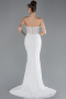 Robes de Mariage Longue Dantelle Blanc ABG042