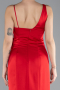 Robe de Soirée Longue Satin Rouge ABU4498