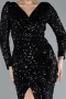 Robe de Soirée Longue Noir ABU4512