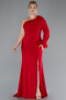 Robe Grande Taille Longue Rouge ABU3518