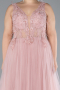 Robe De Fiançailles Grande Taille Longue Poudre ABU3719