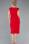 Robe De Fête Grande Taille Midi Rouge ABK2190