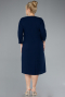 Robe De Invitation Grande Taille Midi Bleu Marine ABK2197
