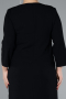 Robe De Invitation Grande Taille Midi Noir ABK2197