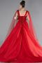 Robes De Soirée Grande Taille Longue Rouge ABU4454