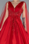 Robes De Soirée Grande Taille Longue Rouge ABU4454