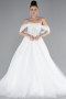 Robe de Mariée Grande Taillev Longue Blanc ABG104