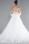 Robe de Mariée Grande Taillev Longue Blanc ABG104