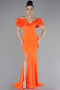 Robe De Soirée Longue Orange ABU4080