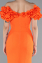 Robe De Soirée Longue Orange ABU4080