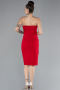 Robe de Cérémonie Courte Rouge ABK2211