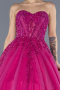 Robes De Soirée Grande Taille Longue Fushia ABU4556