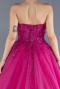 Robes De Soirée Grande Taille Longue Fushia ABU4556