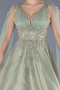 Robes De Soirée Grande Taille Longue Menthe ABU4454