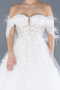 Robe de Mariée Grande Taillev Longue Blanc ABG102