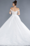 Robe de Mariée Grande Taillev Longue Satin Blanc ABG092