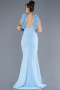 Robe de Soirée Longue Bleu clair ABU4610