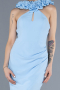 Robe de Soirée Longue Bleu clair ABU4610