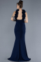 Robe de Soirée Longue Bleu Marine ABU4610
