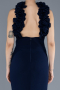 Robe de Soirée Longue Bleu Marine ABU4610