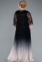 Robe De Soirée Grande Taille Longue Mousseline Noir ABU4633
